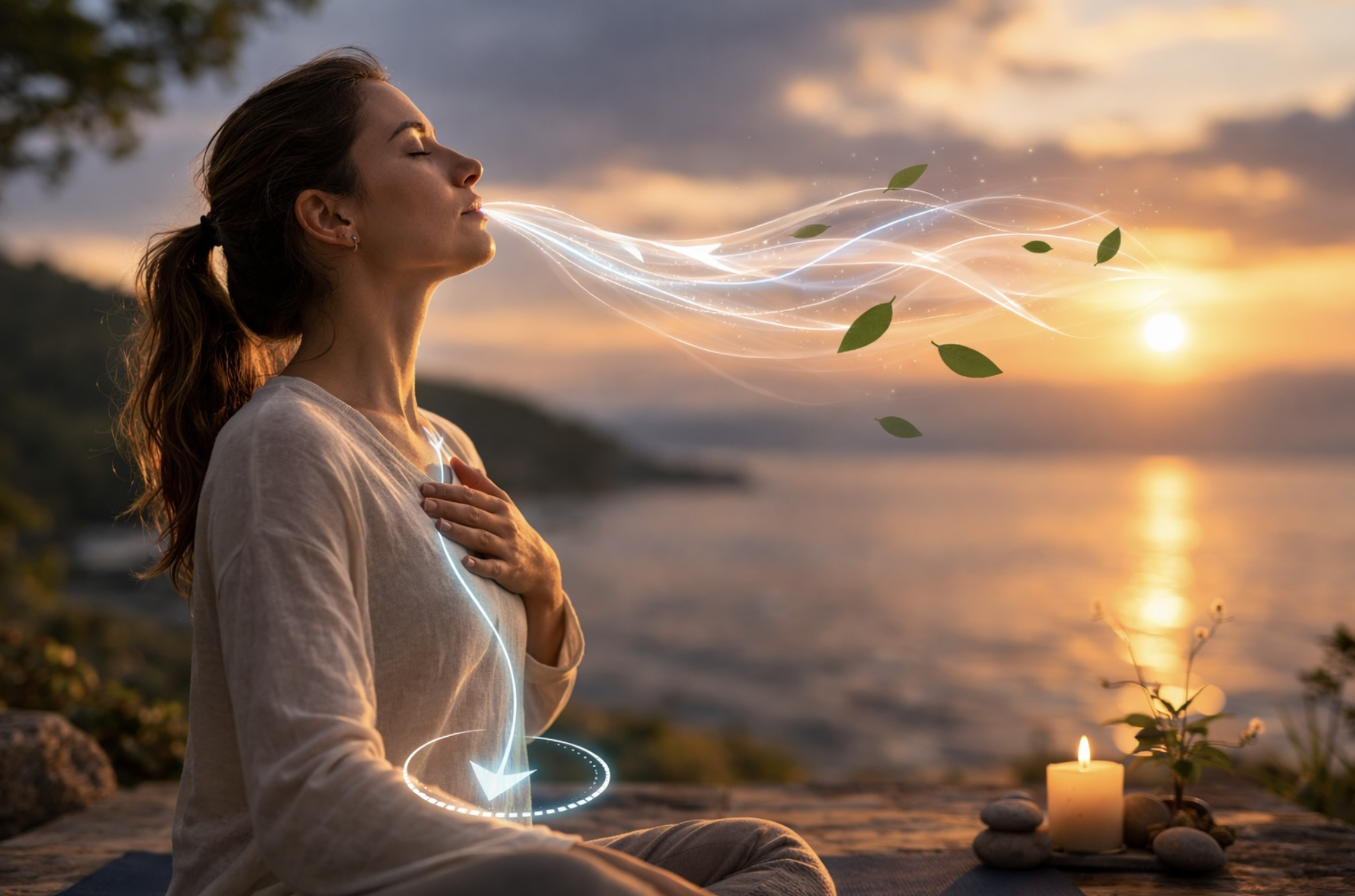 Crunch sırasında kontrollü nefes verme